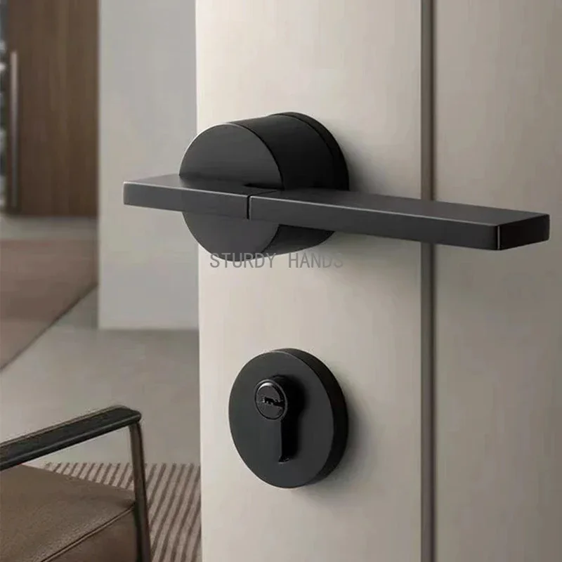 Home Security Locks For Doors - Zinc alloy indoor key lock modern