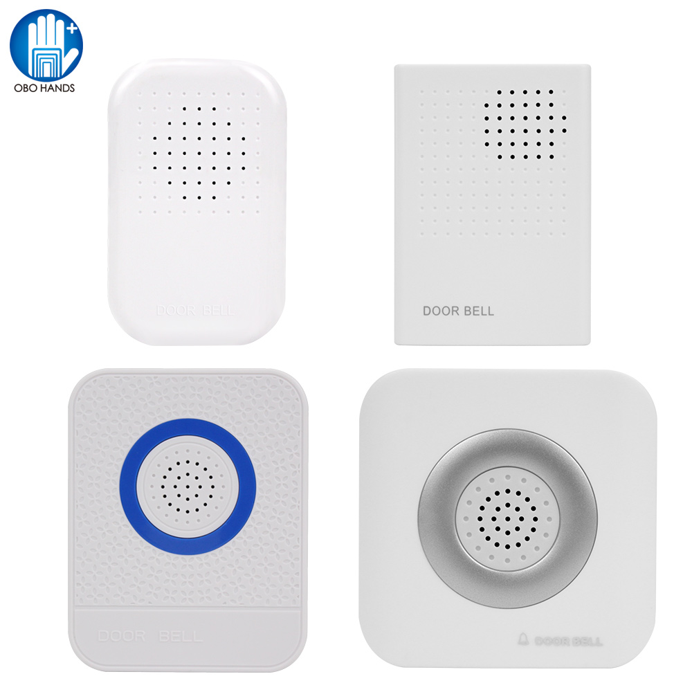 Home Security Ring System - 4 Wires Wired White Doorbell DC12V