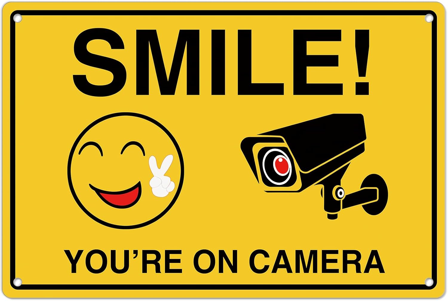Home Security Upgrades - Smile Youre On Camera Signs ;