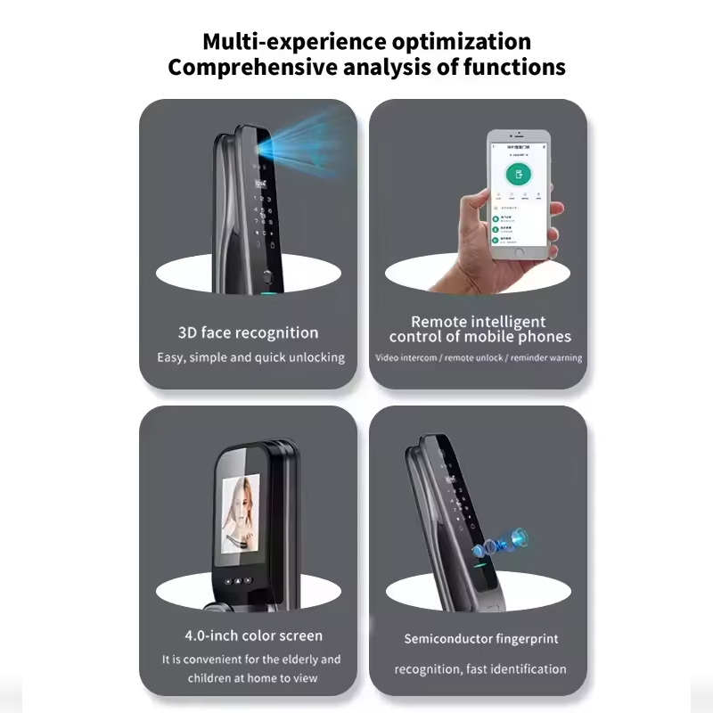 HX5 Smart Door Lock 3D Face Re - đánh giá và giá Home Security Locks For Doors
