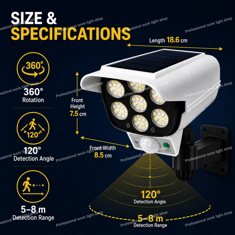 77 LED Solar Dummy Security Ca - đánh giá và giá Home Yard Security Cameras