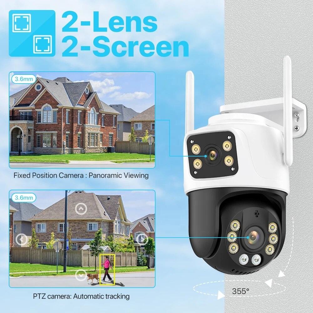 8MP 4K WiFi PTZ Security Camer - đánh giá và giá Home Yard Security Cameras