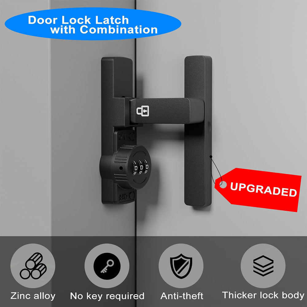 Security Barn Door Lock 3-Digi - đánh giá và giá Home Security Locks For Doors