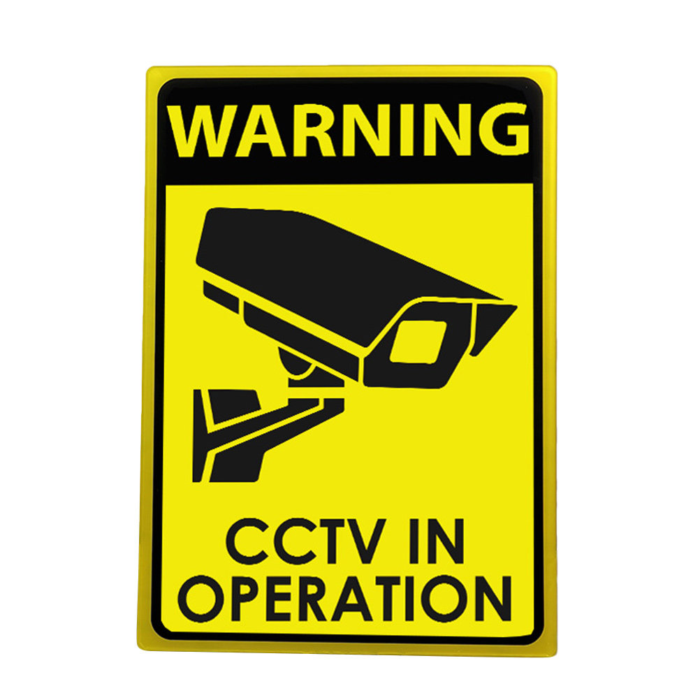 Acrylic Security Camera Warnin - đánh giá và giá Home Yard Security Cameras
