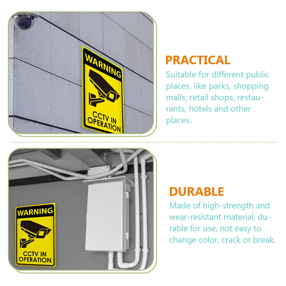 Acrylic Security Camera Warnin - đánh giá và giá Home Yard Security Cameras