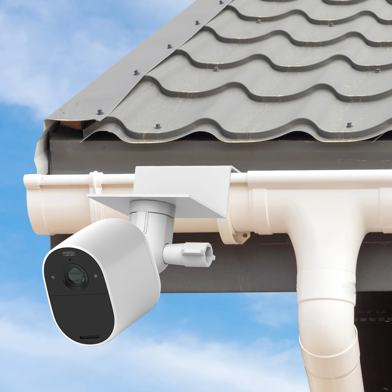White Weatherproof Gutter Moun - đánh giá và giá Home Security Outdoor Cameras