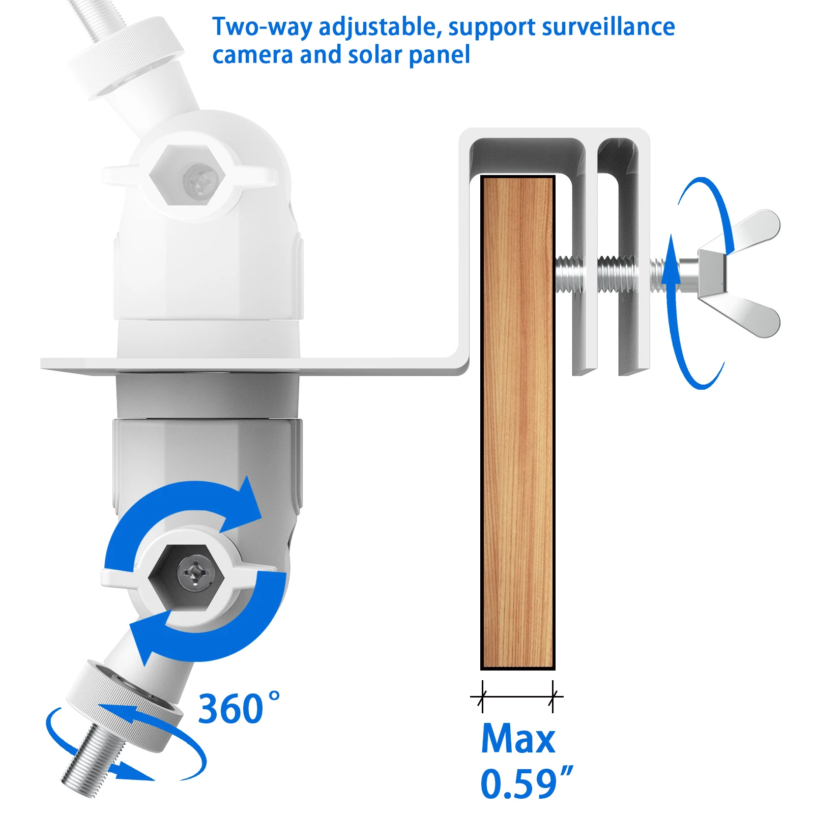 White Weatherproof Gutter Moun - đánh giá và giá Home Security Outdoor Cameras