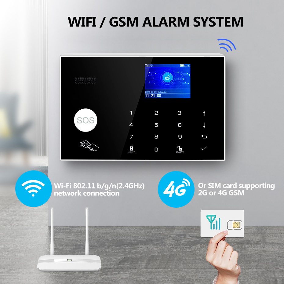 KERUI 4G Alarm with Doorbell R - đánh giá và giá Home Security Ring System