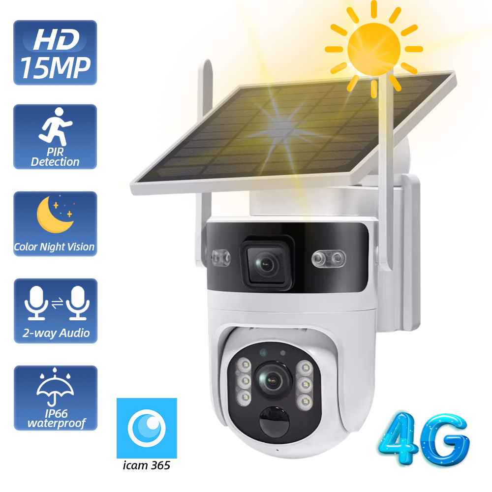 Wireless Outdoor PTZ Solar Sec - đánh giá và giá Home Yard Security Cameras