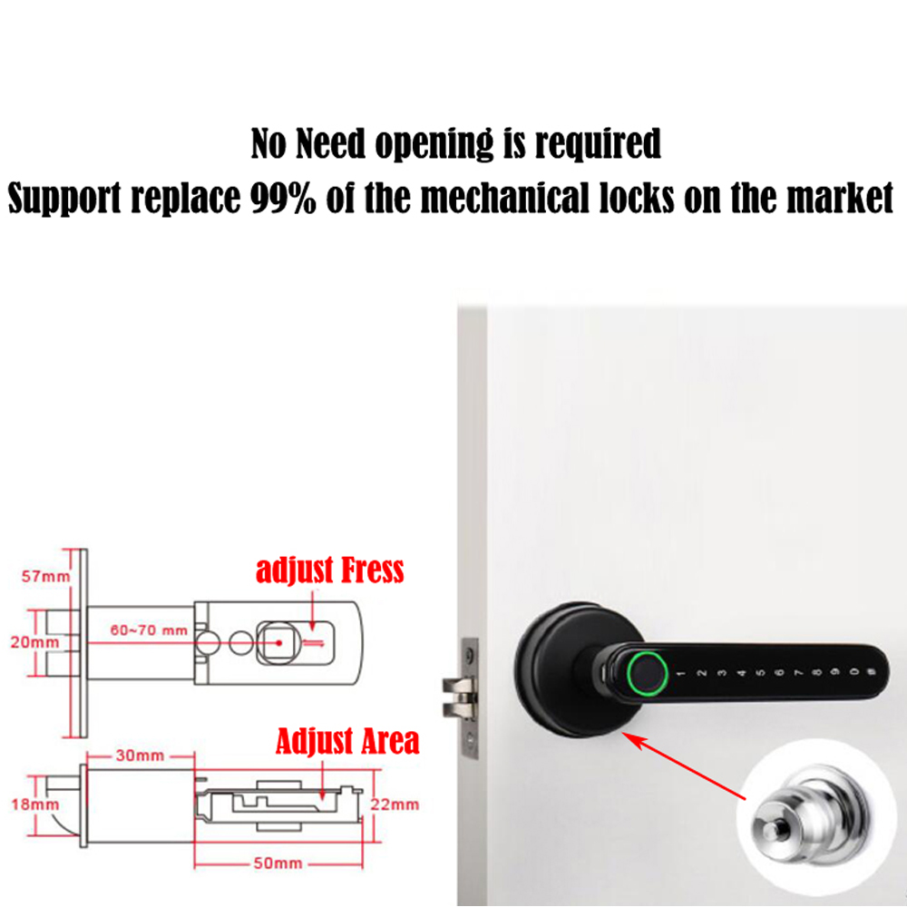 TTLock Smart Bluetooth Fingerp - đánh giá và giá Home Security Locks For Doors