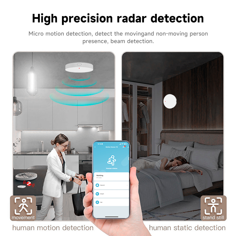 Tuya Zigbee 3.0 24GHz MmWave H - đánh giá và giá Home Security Alarm
