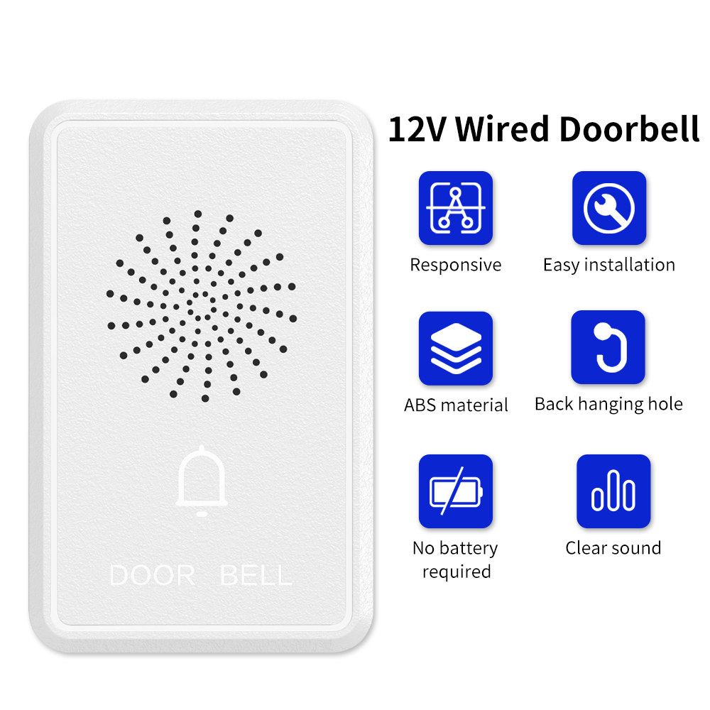 4Wire Wired Doorbell DC12V Acc - đánh giá và giá Home Security Ring System