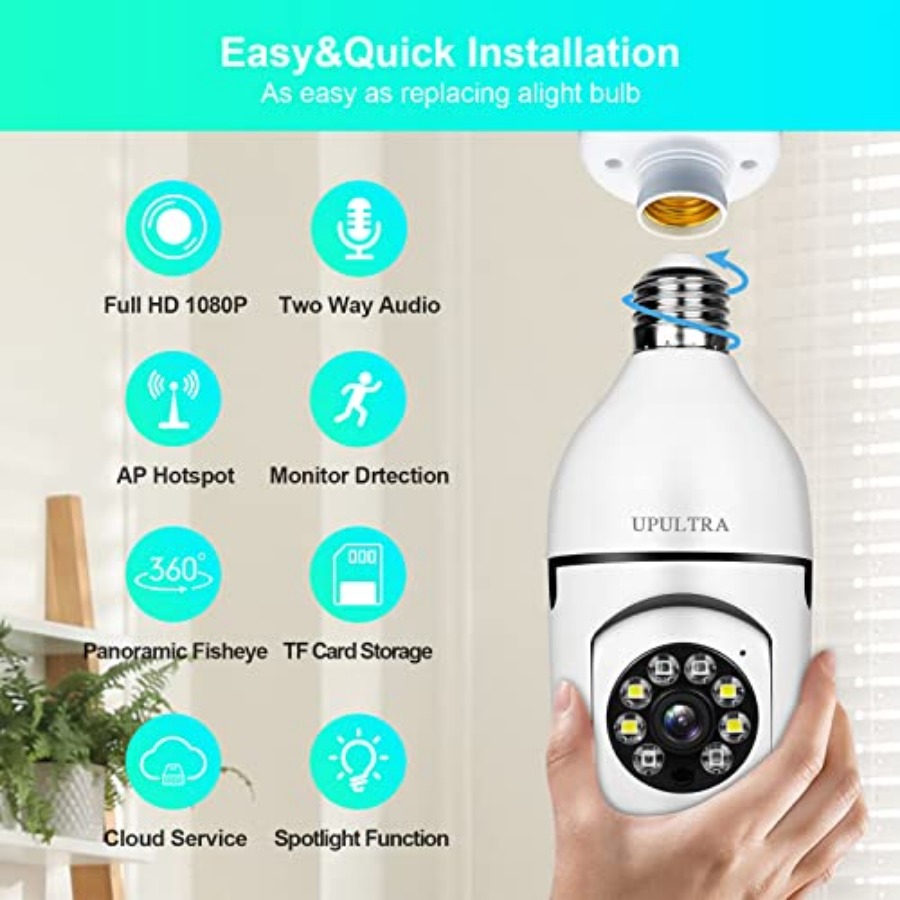 Light Bulb 1080P Security Wire - đánh giá và giá Home Security Alarm