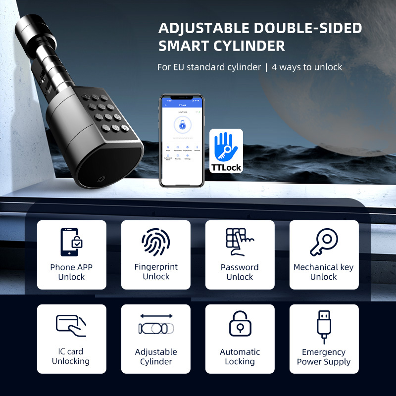 Smart Euro Cylindrical Door Lo - đánh giá và giá Home Security Locks For Doors