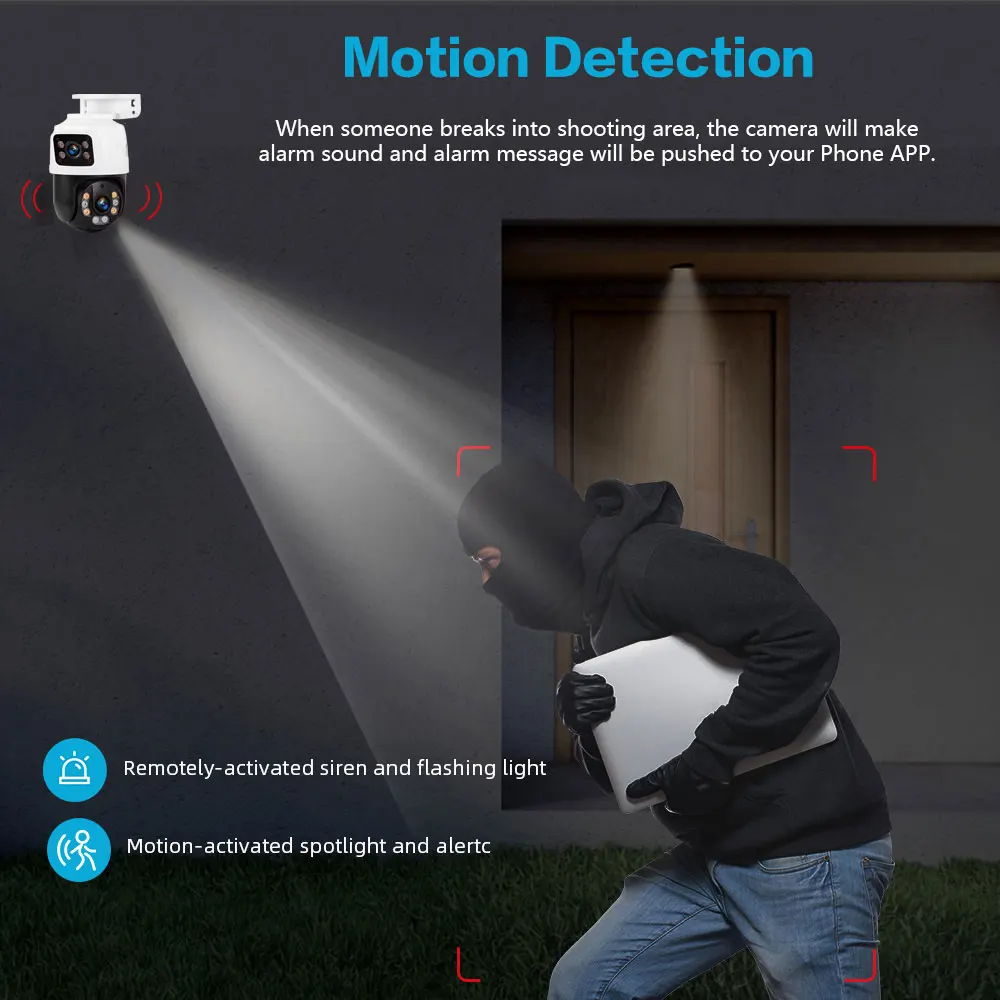Outdoor 8MP POE PTZ Security C - đánh giá và giá Home Yard Security Cameras