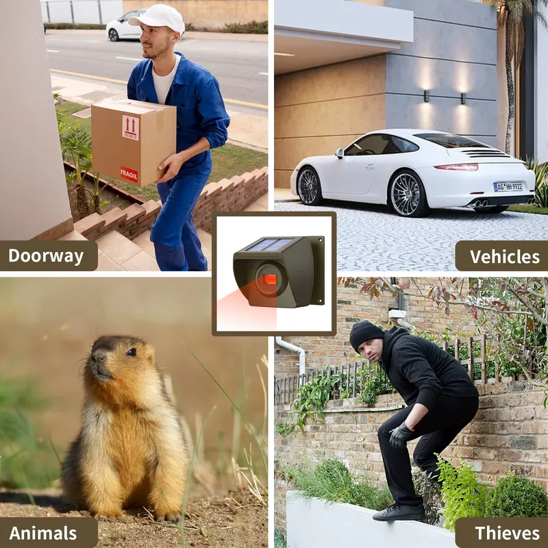 Outdoor Solar - Powered Wirele - đánh giá và giá Home Security Alarm