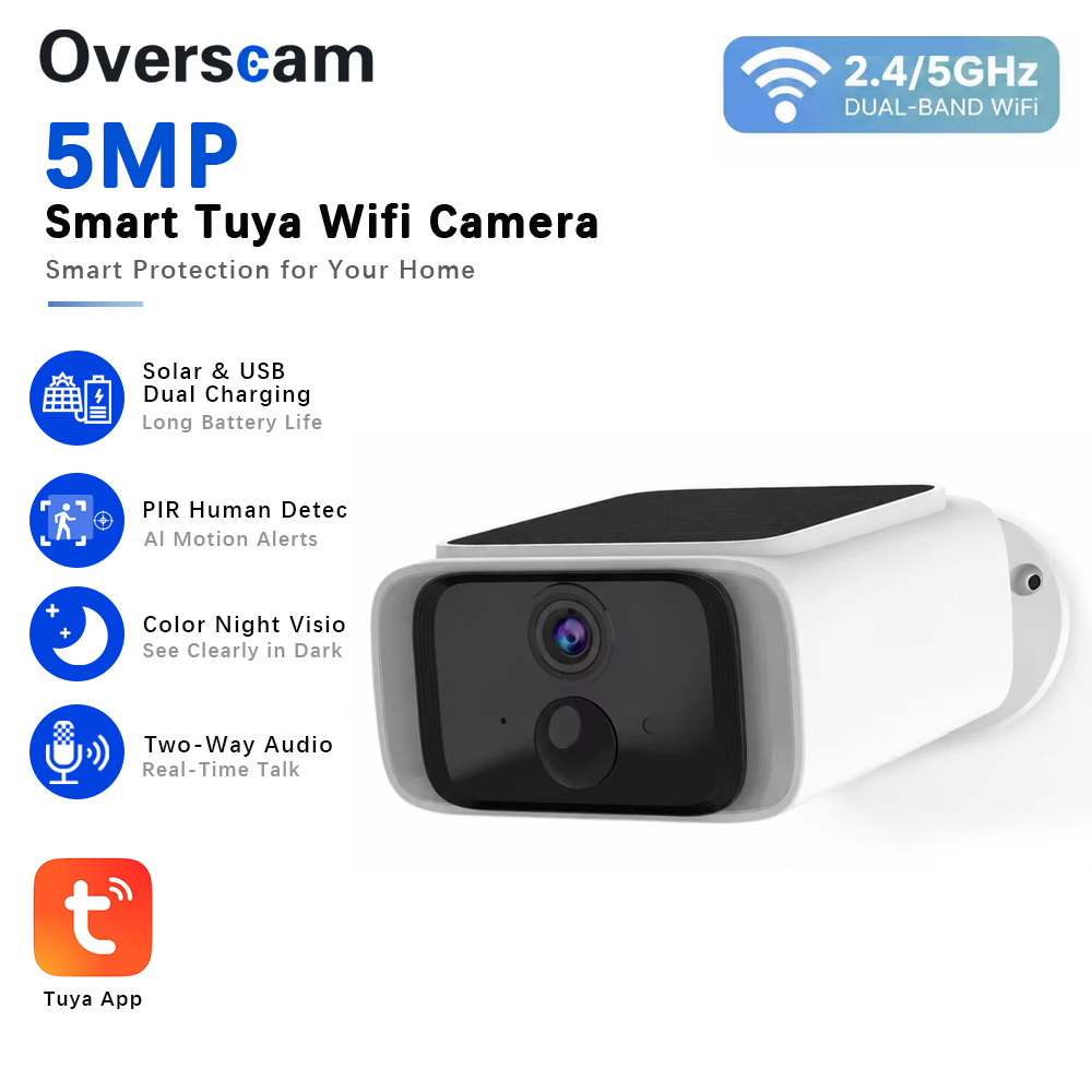 Tuya 5MP Solar Security Camera - đánh giá và giá Home Security Bell