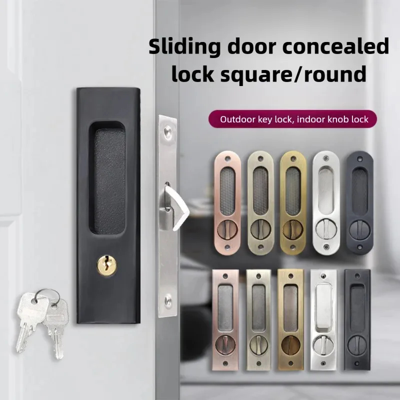 Heavy-Duty Black Sliding Door  - đánh giá và giá Home Security Locks For Doors