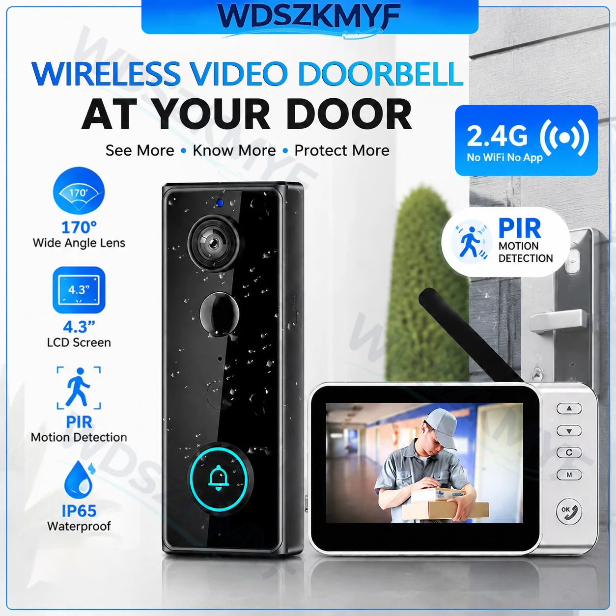 New Waterproof Wireless Doorbe - đánh giá và giá Home Security Bell